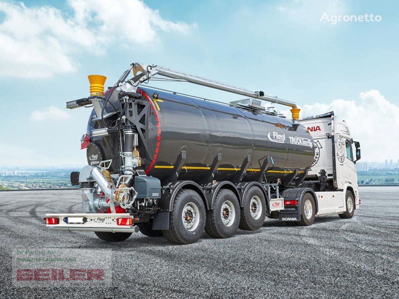 novi Fliegl STF 30.000 Truck-Line Dreiachs 30m³ kontejner za stajski gnoj