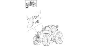 New Holland halogen, 12v, clear 82037492 far za New Holland T6010 traktora točkaša