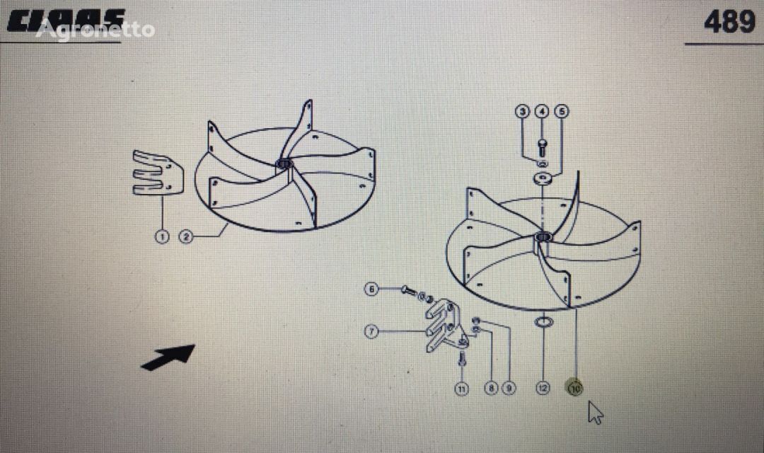 ventilator za Claas Lexion kombajna za žito