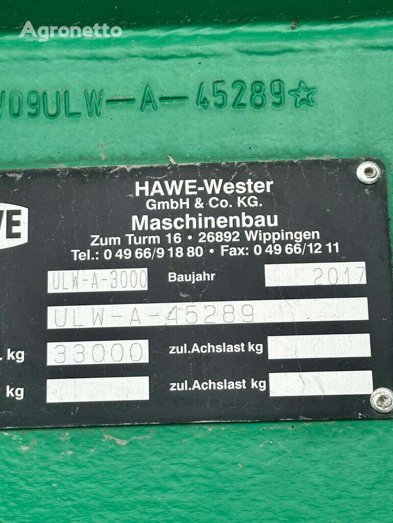 HAWE ULW A 3000 teretna kolica za žitarice